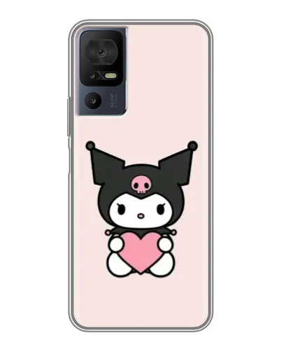 Чехол для TCL 40 SE с картинкой «Kuromi и сердце» Чехол для TCL 40 SE с картинкой «Kuromi и сердце»