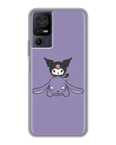 Чехол для TCL 40 SE с картинкой «Kuromi на лиловом фоне» Чехол для TCL 40 SE с картинкой «Kuromi на лиловом фоне»