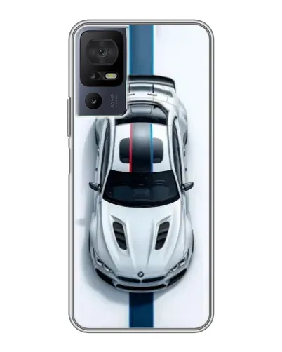 Чехол для TCL 40 SE с картинкой «Вид сверху — BMW M»