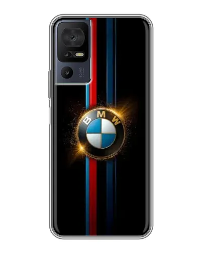 Чехол для TCL 40 SE с картинкой «BMW M-Power неон»