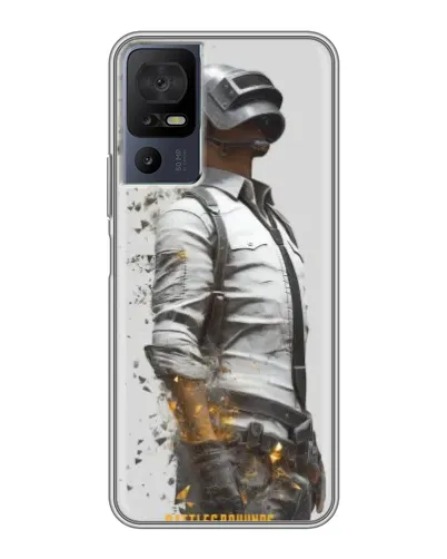 Чехол для TCL 40 SE с картинкой «PUBG — боец в пыли» Чехол для TCL 40 SE с картинкой «PUBG — боец в пыли»