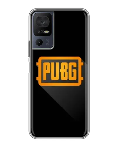 Чехол для TCL 40 SE с картинкой «PUBG — рамка лого» Чехол для TCL 40 SE с картинкой «PUBG — рамка лого»
