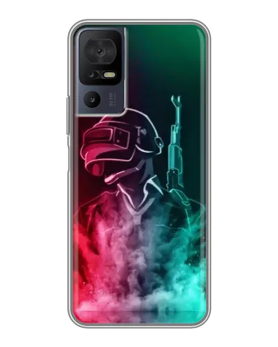 Чехол для TCL 40 SE с картинкой «PUBG — огненный воин» Чехол для TCL 40 SE с картинкой «PUBG — огненный воин»