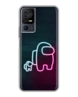 Чехол для TCL 40 SE с картинкой «Among Us неон-арт» Чехол для TCL 40 SE с картинкой «Among Us неон-арт»