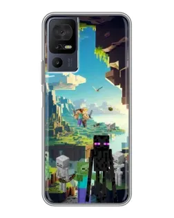 Чохол для TCL 40 SE з картинкою «Ендермен у лісі»