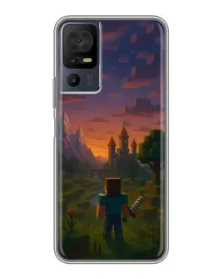 Чохол для TCL 40 SE з картинкою «Стів біля вежі»