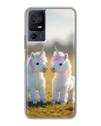 Чехол для TCL 40 SE с картинкой «Пара единорогов» Чехол для TCL 40 SE с картинкой «Пара единорогов»