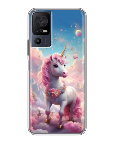 Чехол для TCL 40 SE с картинкой «Единорог среди облаков» Чехол для TCL 40 SE с картинкой «Единорог среди облаков»