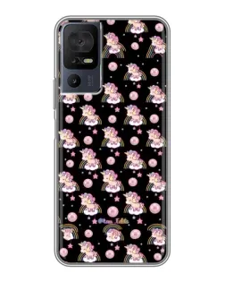 Чехол для TCL 40 SE с картинкой «Magic Unicorn паттерн»