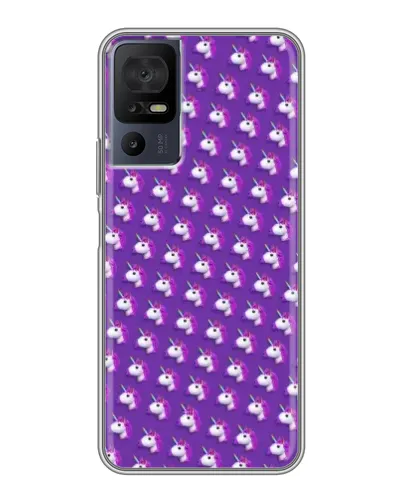 Чехол для TCL 40 SE с картинкой «Единороги на фиолетовом» Чехол для TCL 40 SE с картинкой «Единороги на фиолетовом»