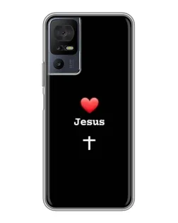 Чехол для TCL 40 SE с картинкой «Сердце - Jesus» Чехол для TCL 40 SE с картинкой «Сердце - Jesus»