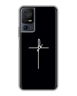 Чехол для TCL 40 SE с картинкой «Тонкий крест» Чехол для TCL 40 SE с картинкой «Тонкий крест»
