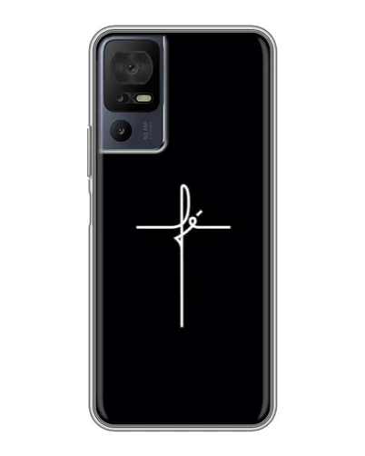 Чехол для TCL 40 SE с картинкой «Тонкий крест» Чехол для TCL 40 SE с картинкой «Тонкий крест»