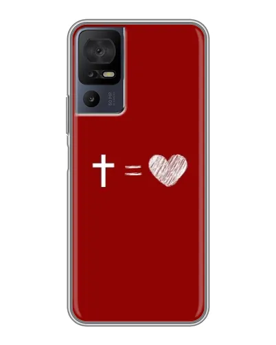 Чехол для TCL 40 SE с картинкой «Уравнение любви» Чехол для TCL 40 SE с картинкой «Уравнение любви»