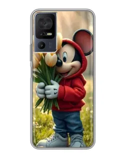 Чехол для TCL 40 SE с картинкой «Микки с тюльпанами» Чехол для TCL 40 SE с картинкой «Микки с тюльпанами»