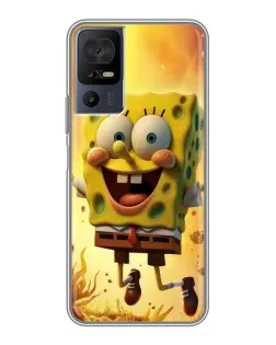 Чехол для TCL 40 SE с картинкой «Губка Боб прыгает» Чехол для TCL 40 SE с картинкой «Губка Боб прыгает»