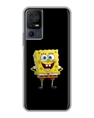 Чехол для TCL 40 SE с картинкой «Классический Губка Боб»