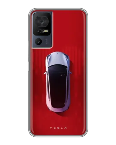Чехол для TCL 40 SE с картинкой «Tesla Top View» Чехол для TCL 40 SE с картинкой «Tesla Top View»