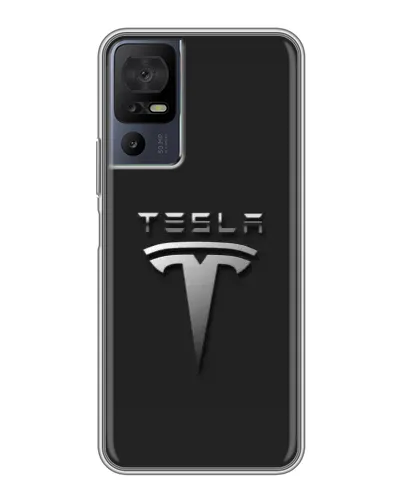 Чехол для TCL 40 SE с картинкой «Стальной логотип Tesla» Чехол для TCL 40 SE с картинкой «Стальной логотип Tesla»