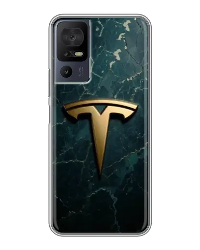 Чехол для TCL 40 SE с картинкой «Мраморная Tesla Gold» Чехол для TCL 40 SE с картинкой «Мраморная Tesla Gold»