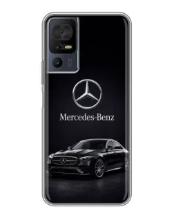 Чехол для TCL 40 SE с картинкой «Mercedes — решетка радиатора»