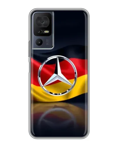 Чехол для TCL 40 SE с картинкой «Mercedes — флаг Германии» Чехол для TCL 40 SE с картинкой «Mercedes — флаг Германии»