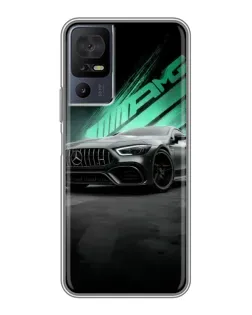 Чехол для TCL 40 SE с картинкой «Темный Mercedes AMG»
