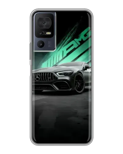 Чехол для TCL 40 SE с картинкой «Темный Mercedes AMG» Чехол для TCL 40 SE с картинкой «Темный Mercedes AMG»