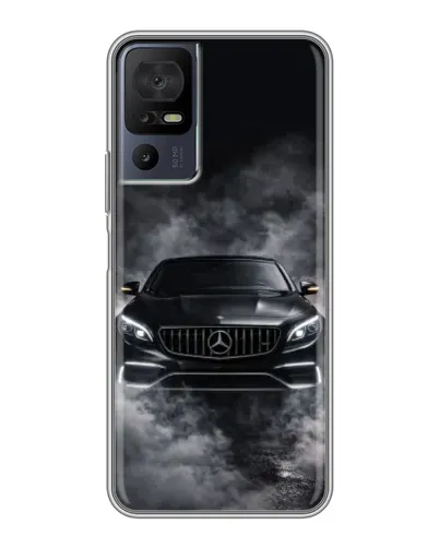 Чехол для TCL 40 SE с картинкой «Mercedes в дыму» Чехол для TCL 40 SE с картинкой «Mercedes в дыму»