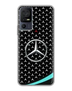 Чехол для TCL 40 SE с картинкой «Mercedes — бирюзовый акцент»