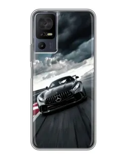 Чехол для TCL 40 SE с картинкой «Гоночный Mercedes AMG»