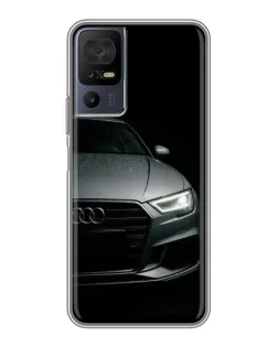 Чехол для TCL 40 SE с картинкой «Audi — детализация кузова»
