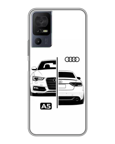 Чехол для TCL 40 SE с картинкой «Audi — контрастный дизайн» Чехол для TCL 40 SE с картинкой «Audi — контрастный дизайн»