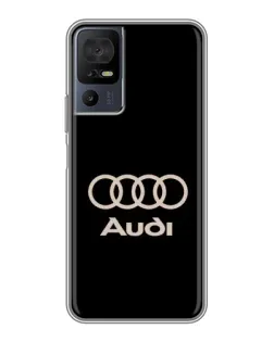 Чехол для TCL 40 SE с картинкой «Audi — золотой логотип»