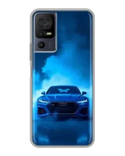 Чехол для TCL 40 SE с картинкой «Audi — голубая энергия»