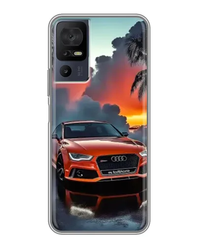Чехол для TCL 40 SE с картинкой «Audi — закат» Чехол для TCL 40 SE с картинкой «Audi — закат»