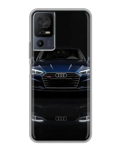 Чехол для TCL 40 SE с картинкой «Audi — ночное отражение» Чехол для TCL 40 SE с картинкой «Audi — ночное отражение»