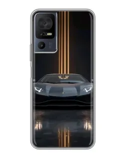 Чехол для TCL 40 SE с картинкой «Lamborghini золотые линии» Чехол для TCL 40 SE с картинкой «Lamborghini золотые линии»