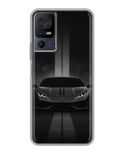 Чехол для TCL 40 SE с картинкой «Lamborghini симметрия дорог»
