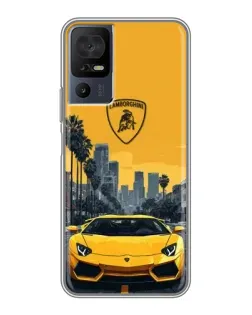 Чехол для TCL 40 SE с картинкой «Желтый Lamborghini город» Чехол для TCL 40 SE с картинкой «Желтый Lamborghini город»