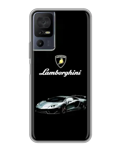 Чехол для TCL 40 SE с картинкой «Логотип Lamborghini классика»