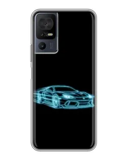 Чехол для TCL 40 SE с картинкой «Неоновый контур Lamborghini» Чехол для TCL 40 SE с картинкой «Неоновый контур Lamborghini»