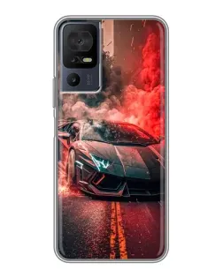 Чехол для TCL 40 SE с картинкой «Lamborghini красный дым» Чехол для TCL 40 SE с картинкой «Lamborghini красный дым»