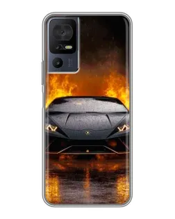 Чехол для TCL 40 SE с картинкой «Lamborghini в огне» Чехол для TCL 40 SE с картинкой «Lamborghini в огне»