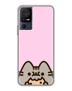 Чехол для TCL 40 SE с картинкой «Pusheen и печенье» Чехол для TCL 40 SE с картинкой «Pusheen и печенье»