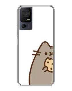 Чехол для TCL 40 SE с картинкой «Пушин с печеньем»