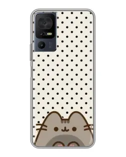 Чехол для TCL 40 SE с картинкой «Пушин в горошек»