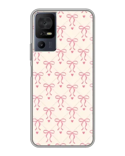 Чехол для TCL 40 SE с картинкой «Розовые бантики Coquette» Чехол для TCL 40 SE с картинкой «Розовые бантики Coquette»