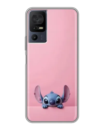 Чехол для TCL 40 SE с картинкой «Stitch выглядывает»