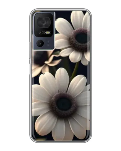 Чехол для TCL 40 SE с картинкой «Белые маргаритки макро» Чехол для TCL 40 SE с картинкой «Белые маргаритки макро»